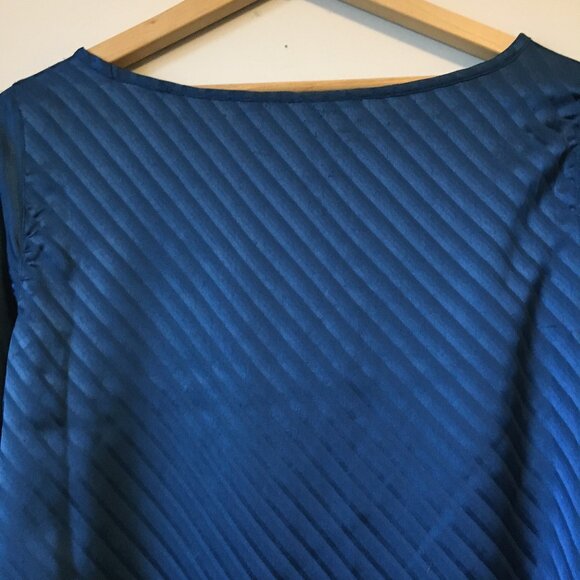 Retro 70sesque Diagonal Band Keyhole Wonda Blouse - Picture 5 of 16
